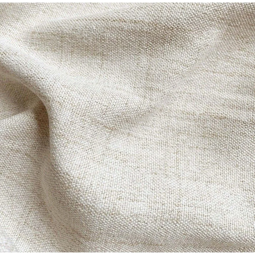 2 Pack Faux Linen Valance for Windows Kitchen LivingRoom Valances 54x15” Natural